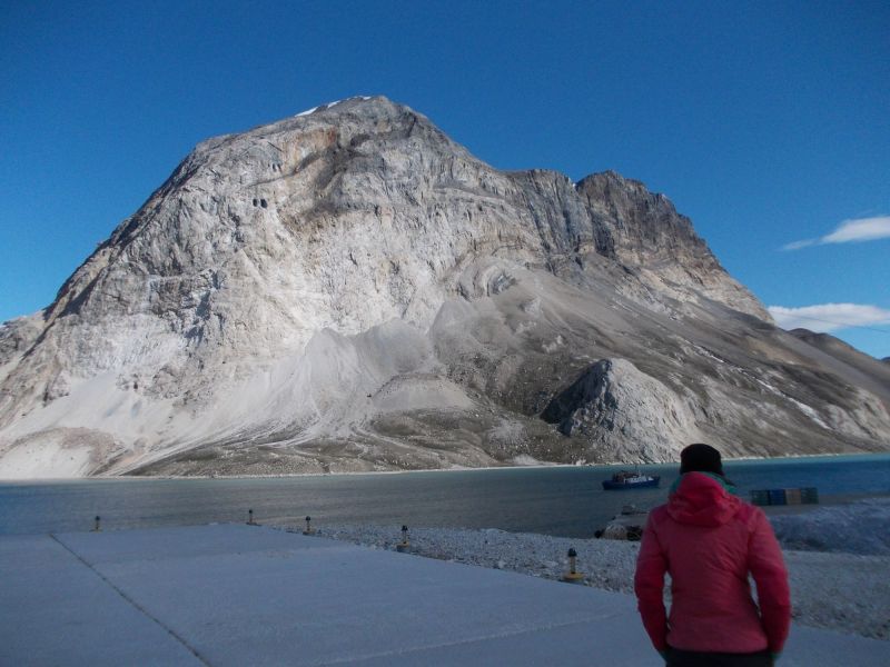 View towards the Black Angel mine, Greenland.