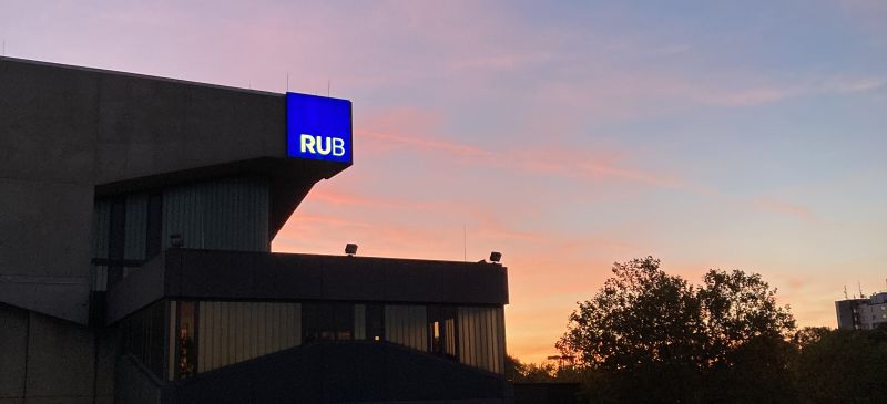 campus sunset