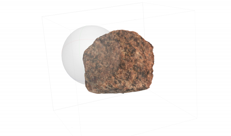 3d Model eines Granits