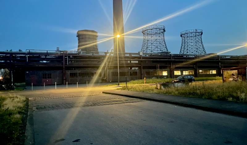 Zeche Zollverein bei Nacht