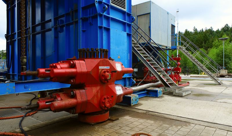 Blowout-Preventer auf der Bohranlage