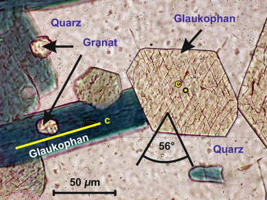 Abb.2a Blauschiefer oder Glaukophanschiefer