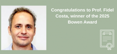 Prof. Fidel Costa 2025 Bowen Award